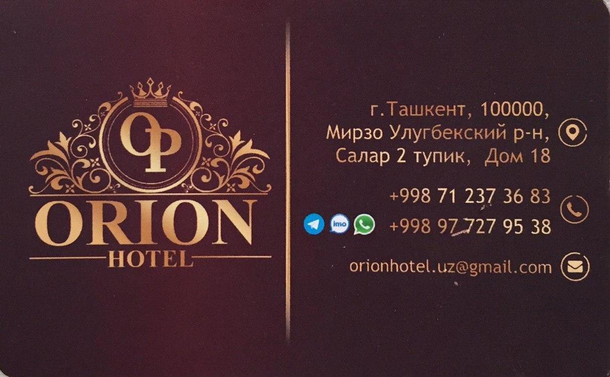 Orion Hotel Tasjkent Exteriör bild